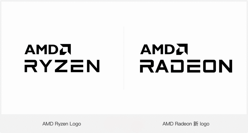 amd radeon显卡更换新logo,与 ryzen 的字体保持一致