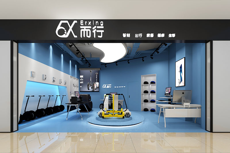 杭州平衡车展厅体验店装修设计案例