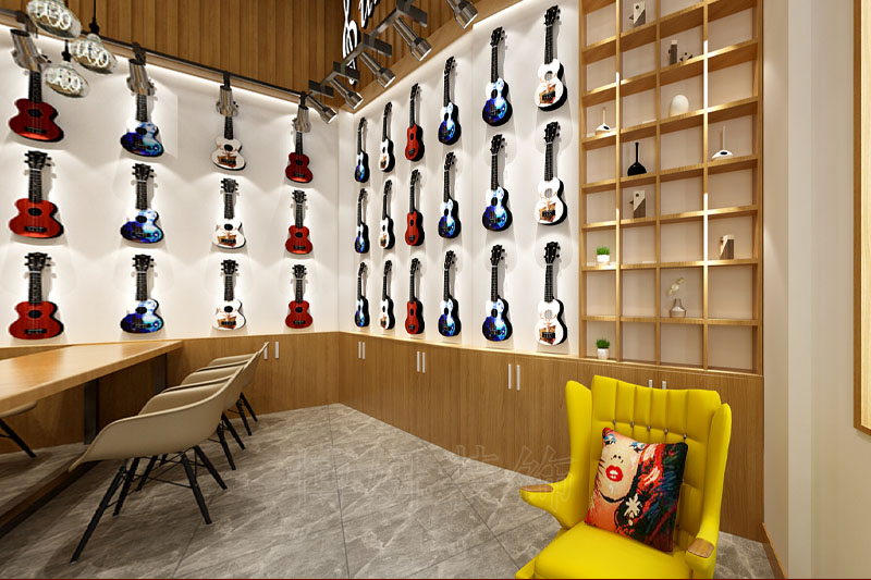 杭州琴行乐器展厅装修设计案例