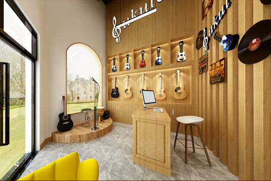 杭州琴行乐器展厅装修设计案例