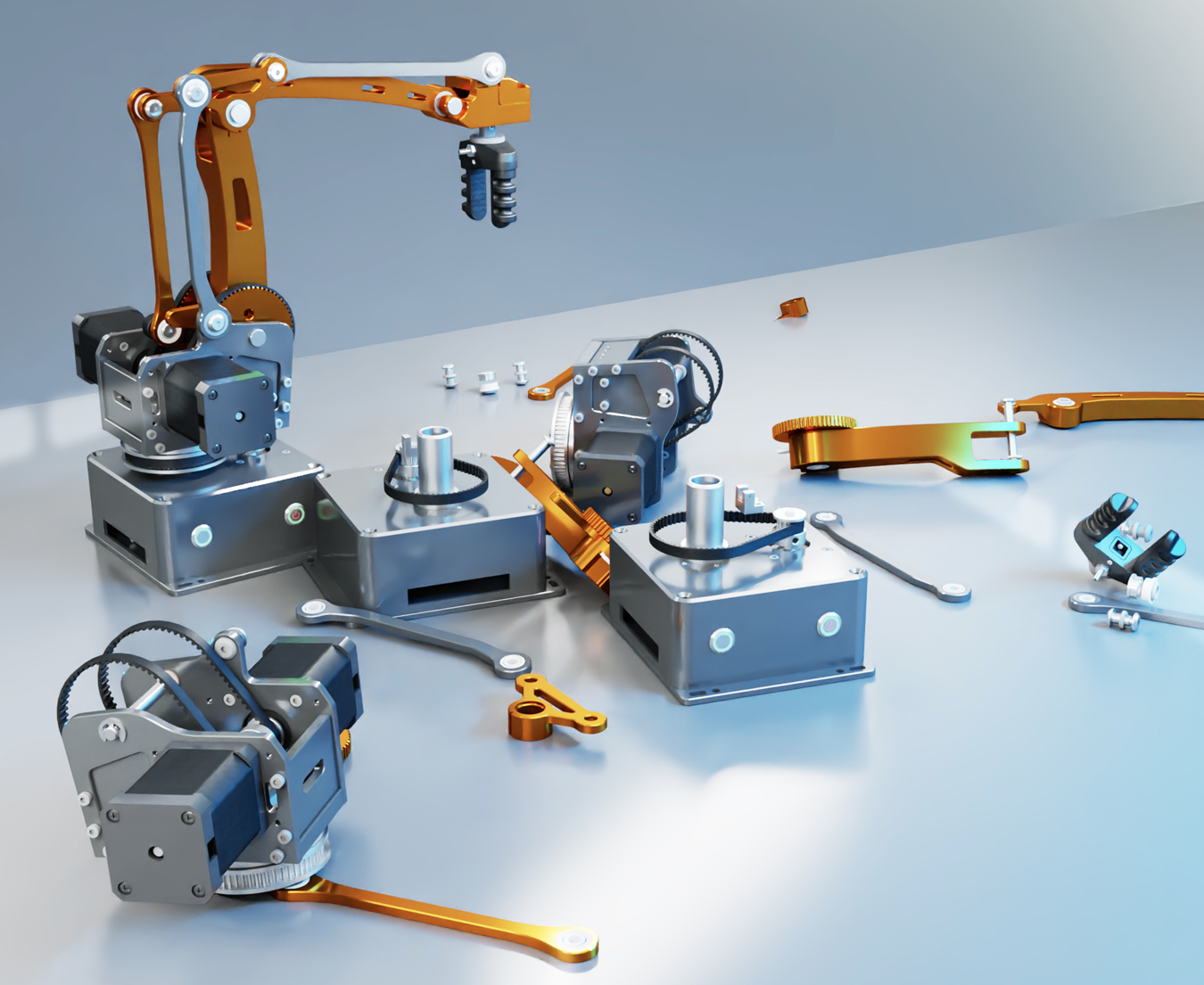 MT4 开箱即用。此外，突出的特点是其可重建的 CNC 金属框架，允许用户将其拆开并使用六角工具轻松重新组装。这种模块化设计为更深入地了解机器人力学提供了无限的重建机会。