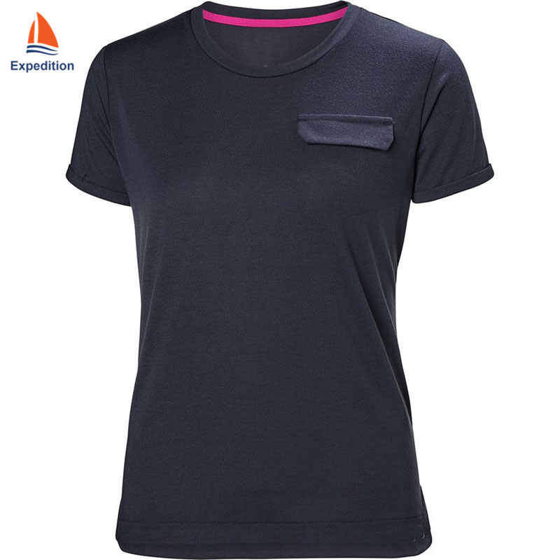 TS-009-T-shirt for women, round collar style, used for outing, normal working, doing exercise, jogging,etc in spring, autumn.