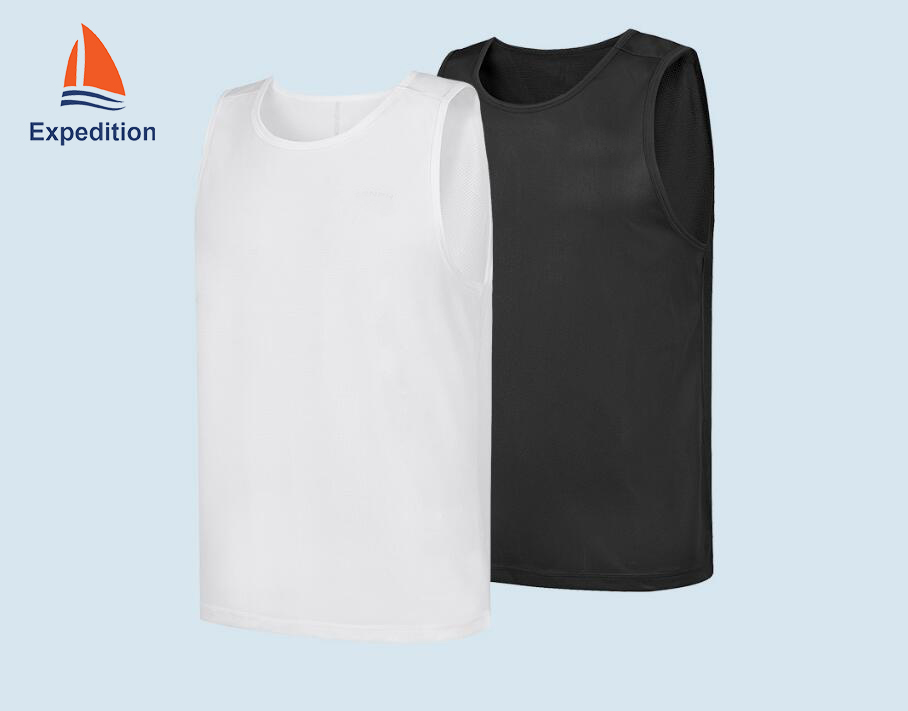 TS-016-T-shirt for men, vest style, used for outing, normal working, doing exercise, jogging,etc in spring, autumn.