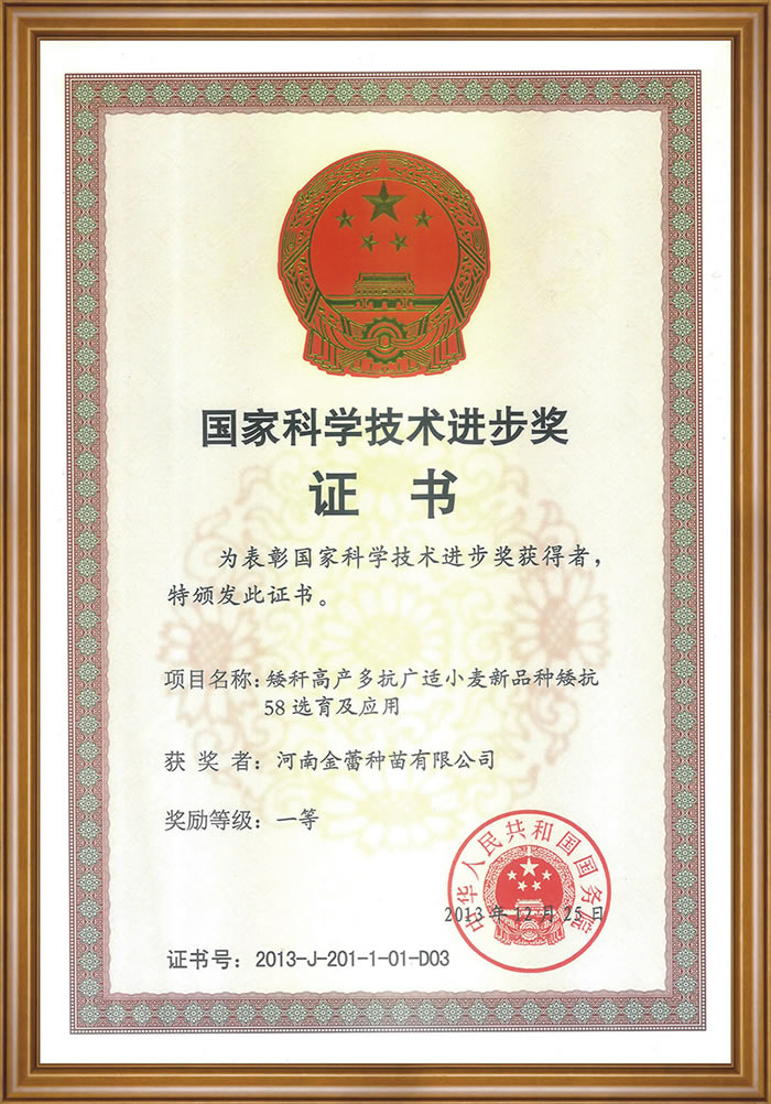 国家科学技术进步奖