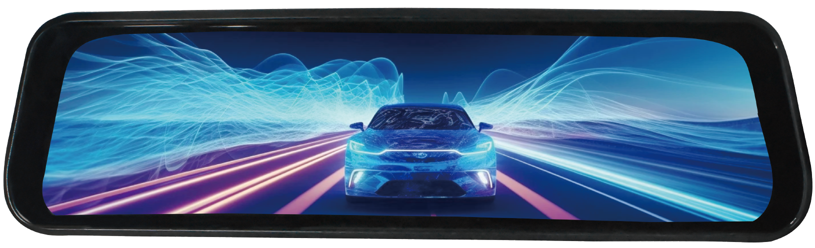 Full-Screen HDR Streaming Rearview Mirror with Carplay and Hicar Front and Rear DVR 2K and 1080P
