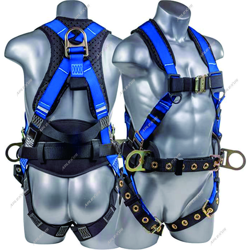 Fall protection harness back cushion style