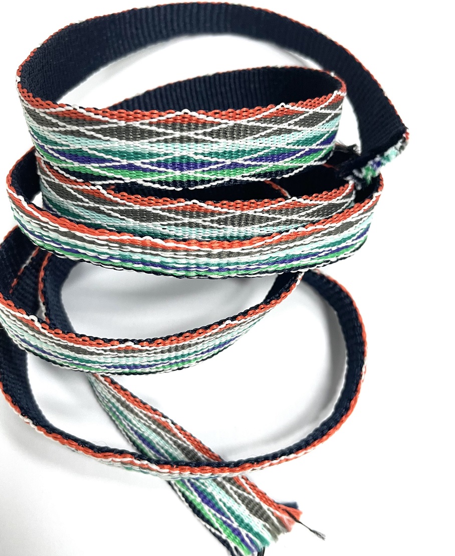 Jacquard wide and narrow webbing