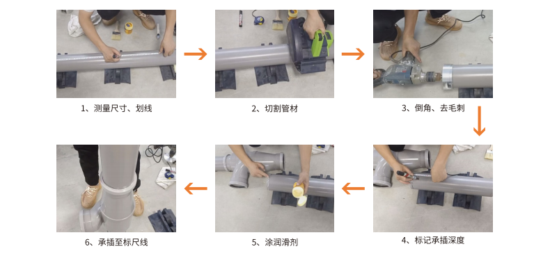 AGR排水管安装方法步骤2
