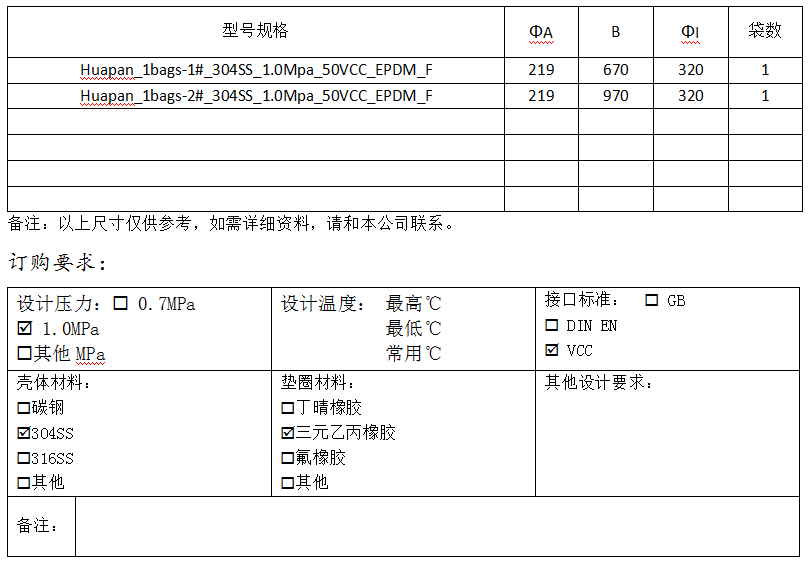 單袋頂入式過(guò)濾器