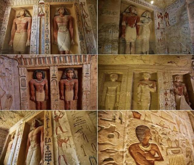 此次发现的墓室。来自埃及文物部