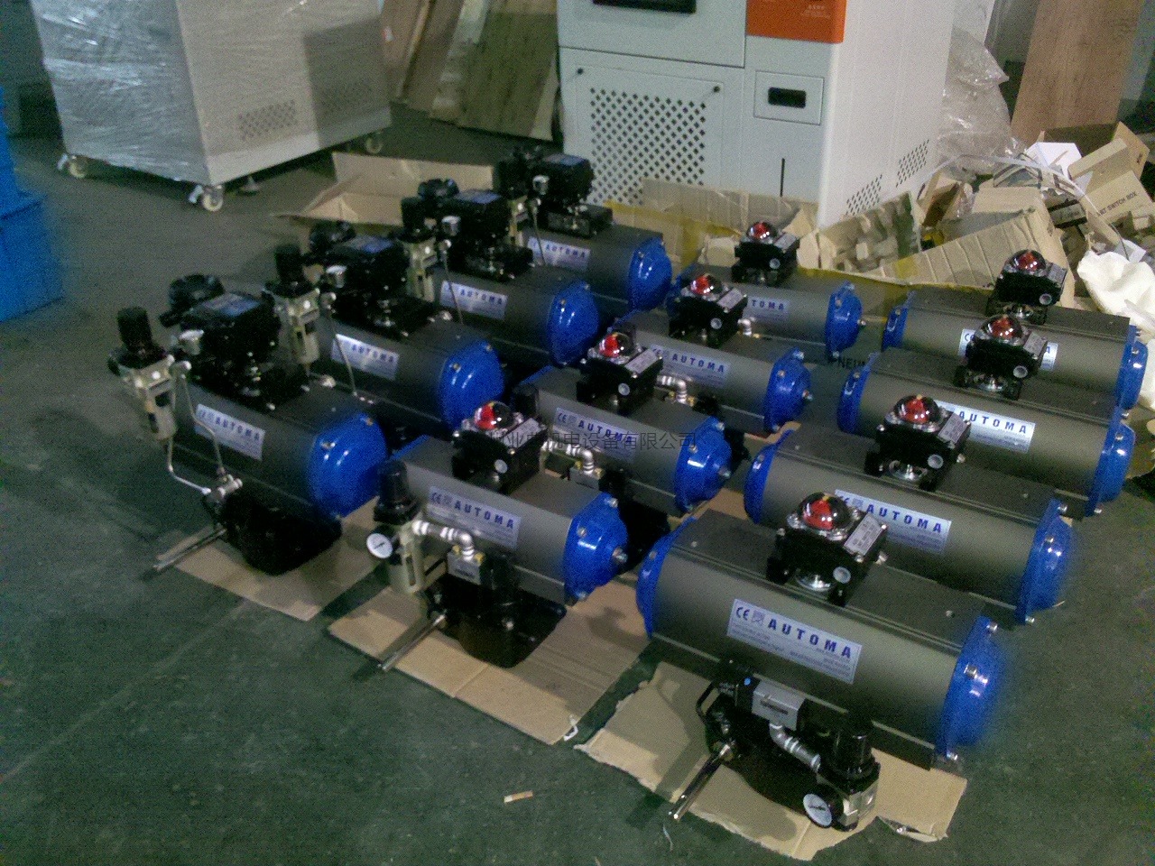 Complete set of Scotch Yoke Pneumatic Actuator by China supplier
