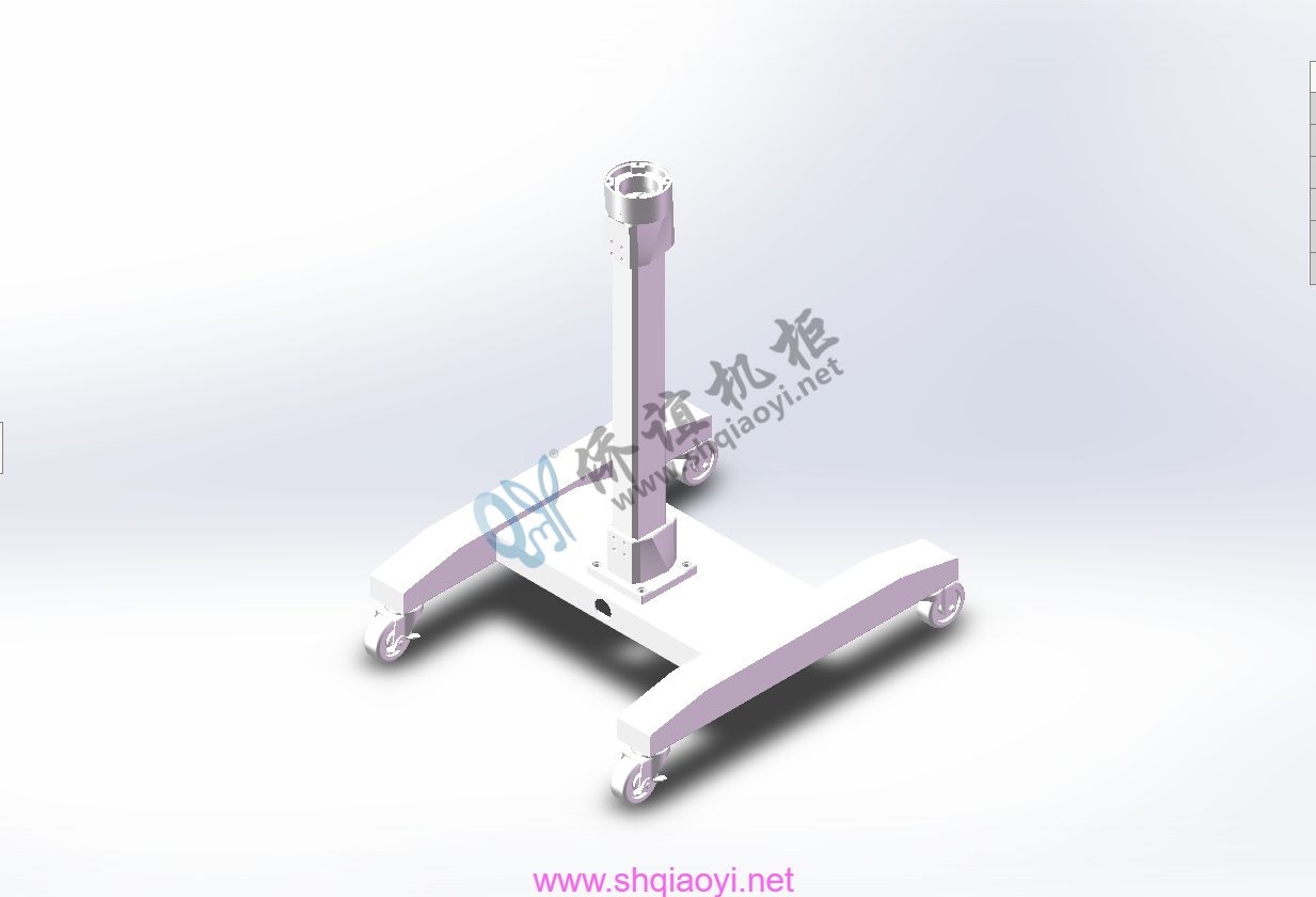 4460轻型机床悬臂箱移动支架