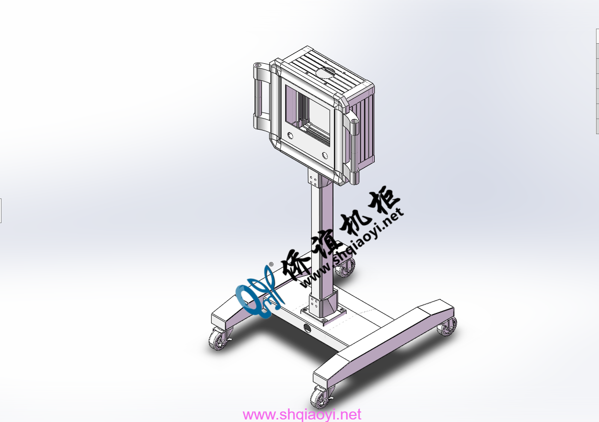 4460轻型机床悬臂箱移动支架