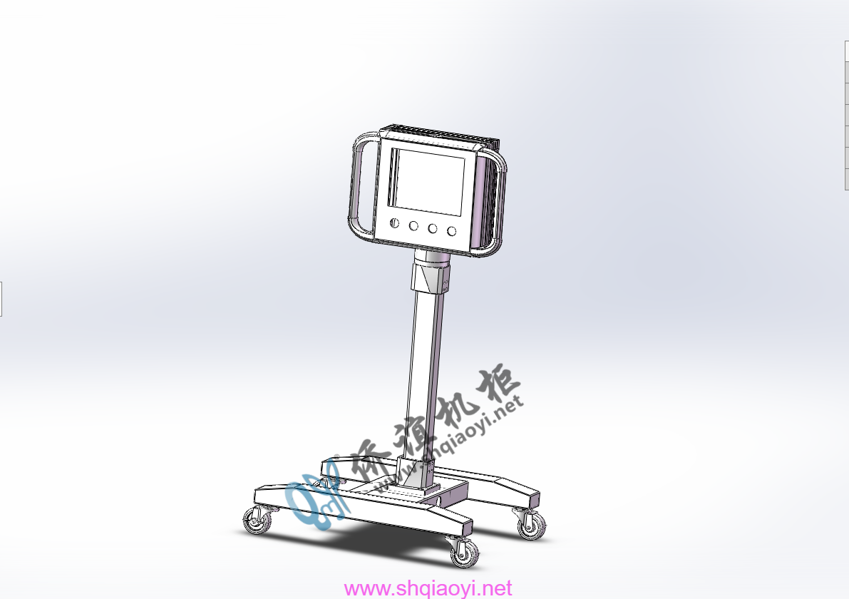 4460轻型机床悬臂箱移动支架