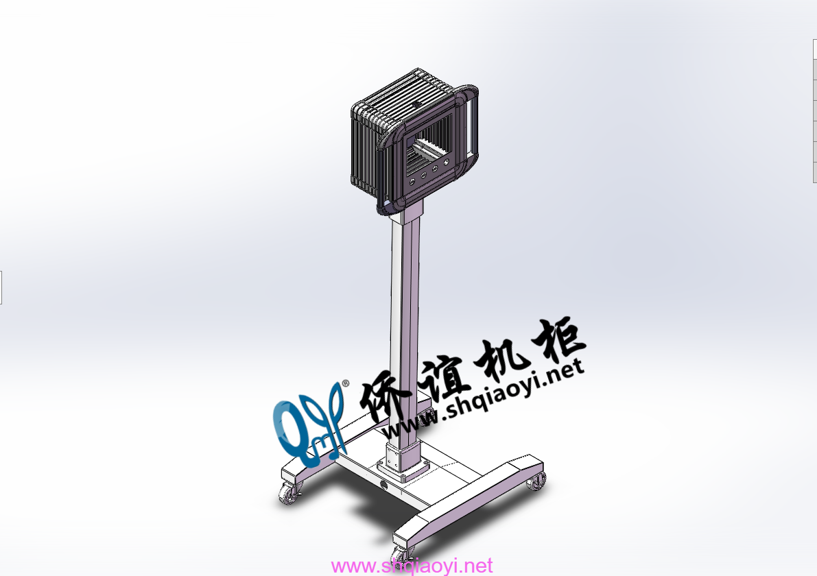 5575中型机床悬臂控制箱移动支架