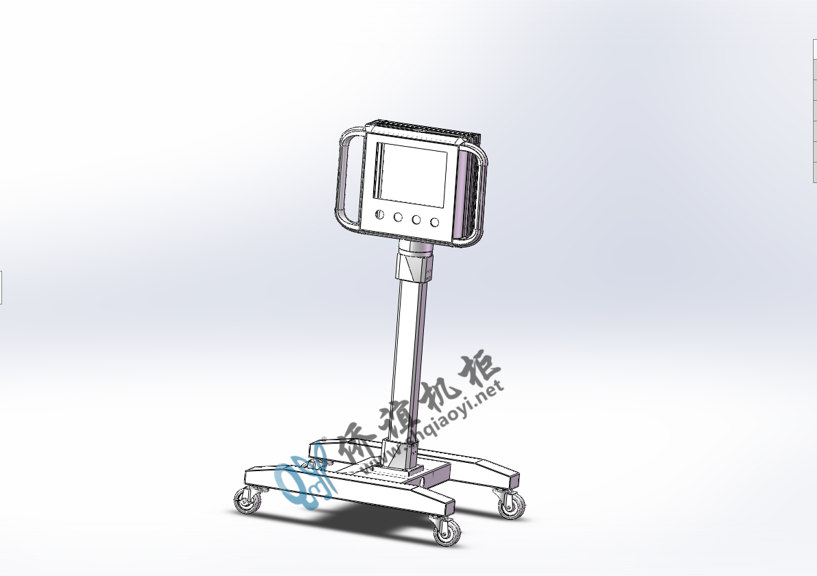 4460轻型机床悬臂箱移动支架