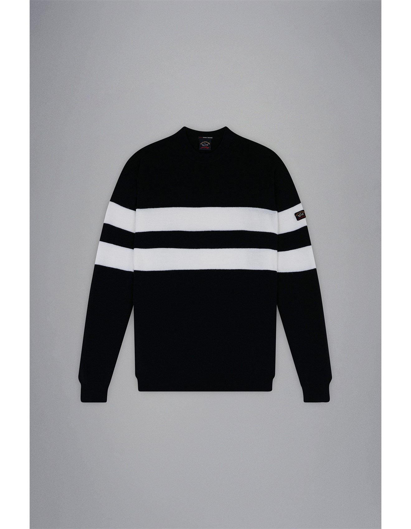 SOFT COOL TOUCH WOOL CREW NECK KNIT