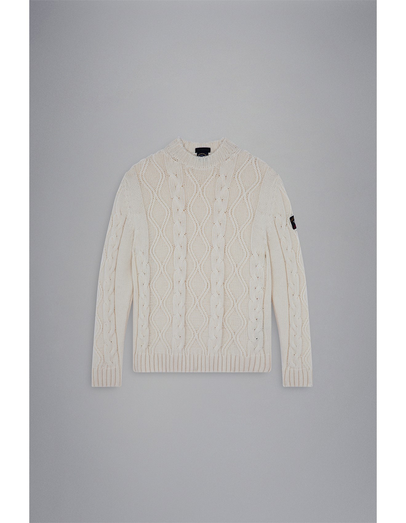 THE FISHERMAN COLLECTION CABLE CREW NECK KNIT