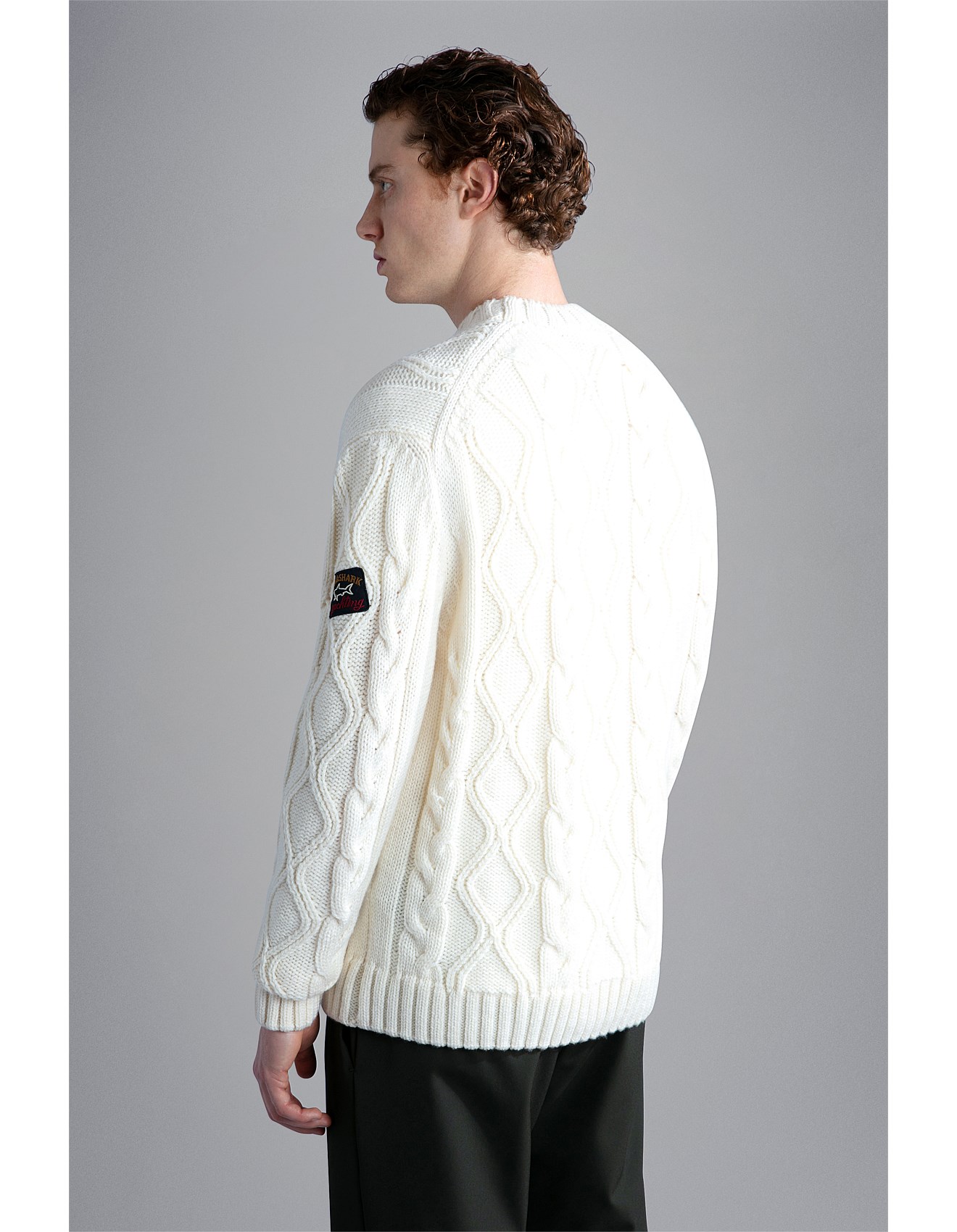 THE FISHERMAN COLLECTION CABLE CREW NECK KNIT