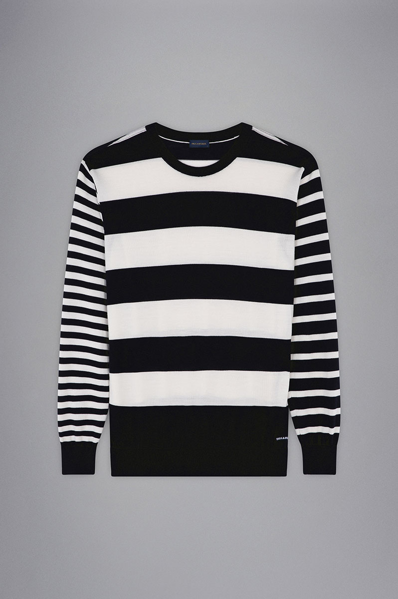 WOOL JUMPER WITH STRIPED PATTERN