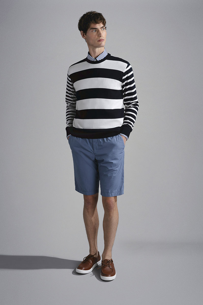 WOOL JUMPER WITH STRIPED PATTERN