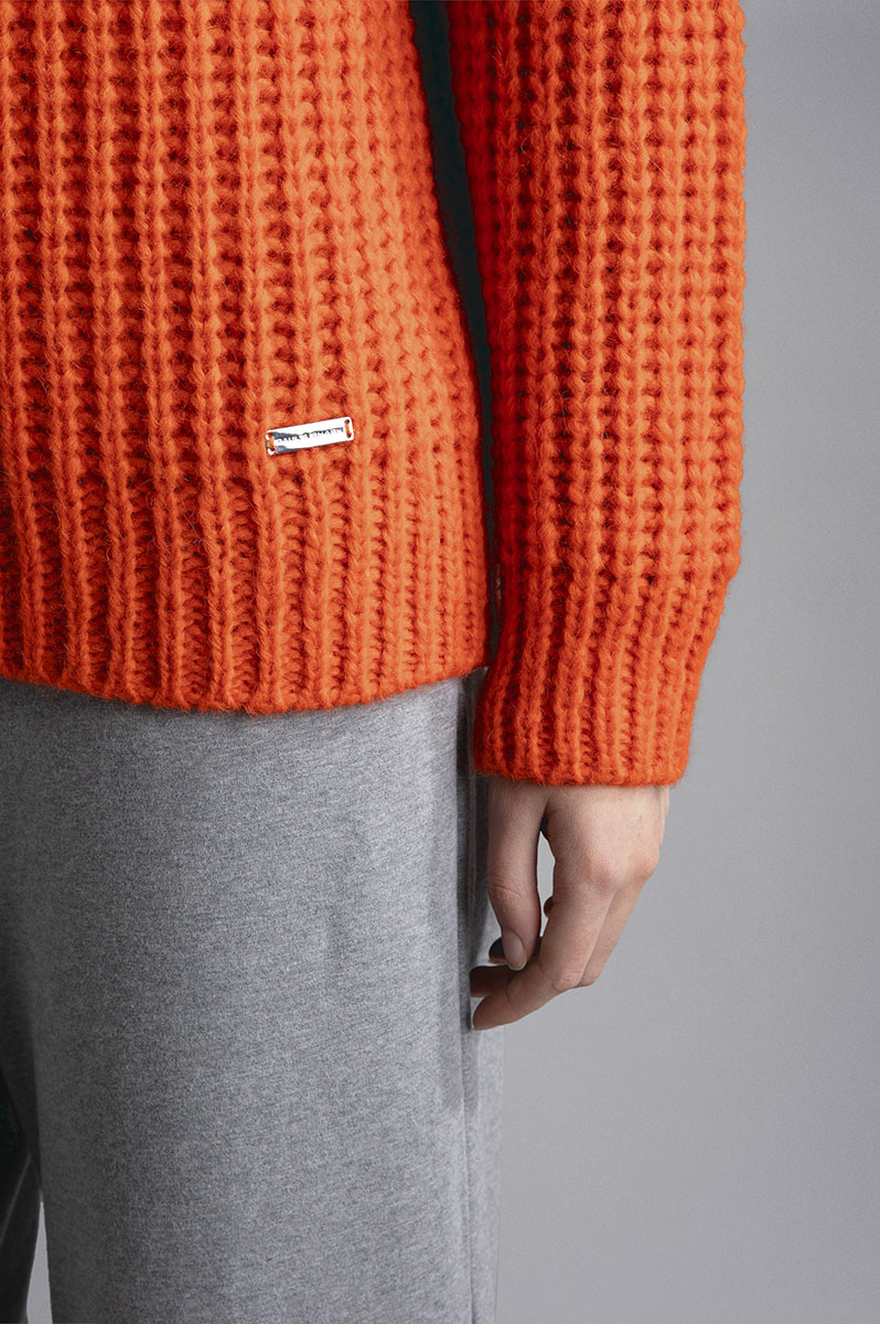 WOOL SWEATER RED ORANGE