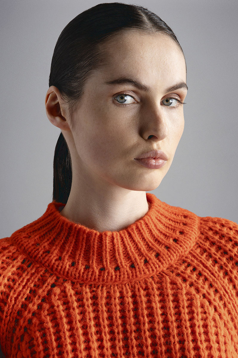 WOOL SWEATER RED ORANGE