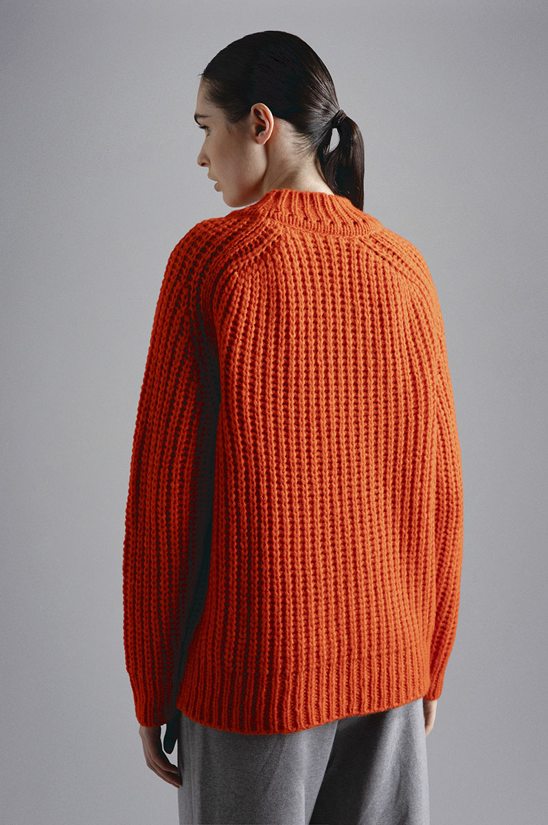 WOOL SWEATER RED ORANGE