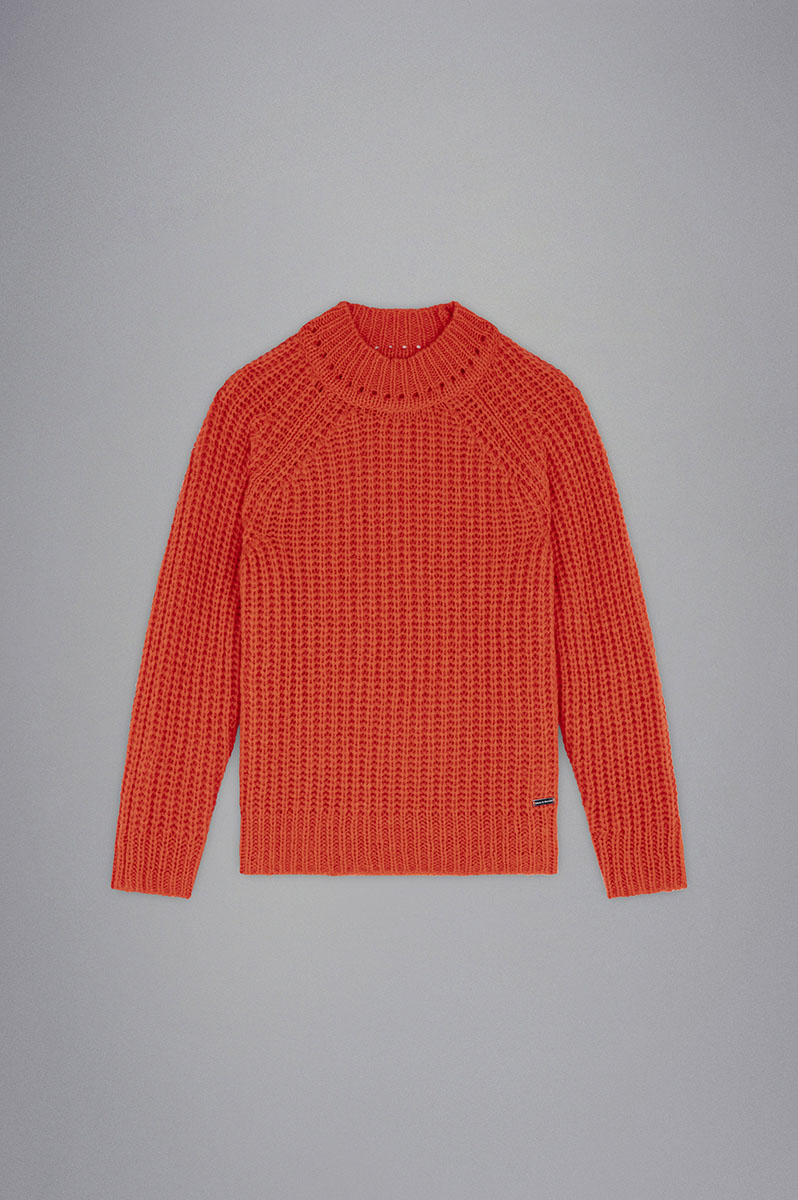 WOOL SWEATER RED ORANGE