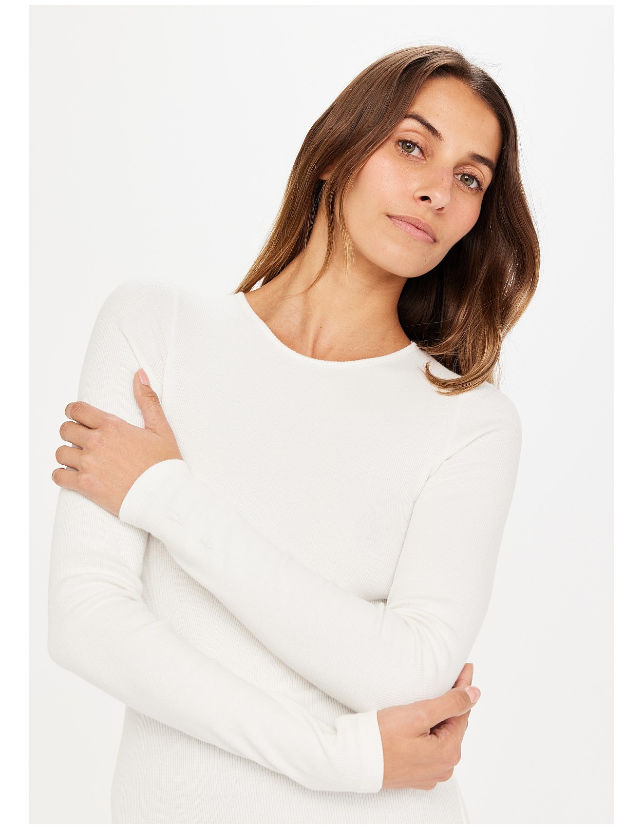 RIB CHRISSY LONG SLEEVE TOP