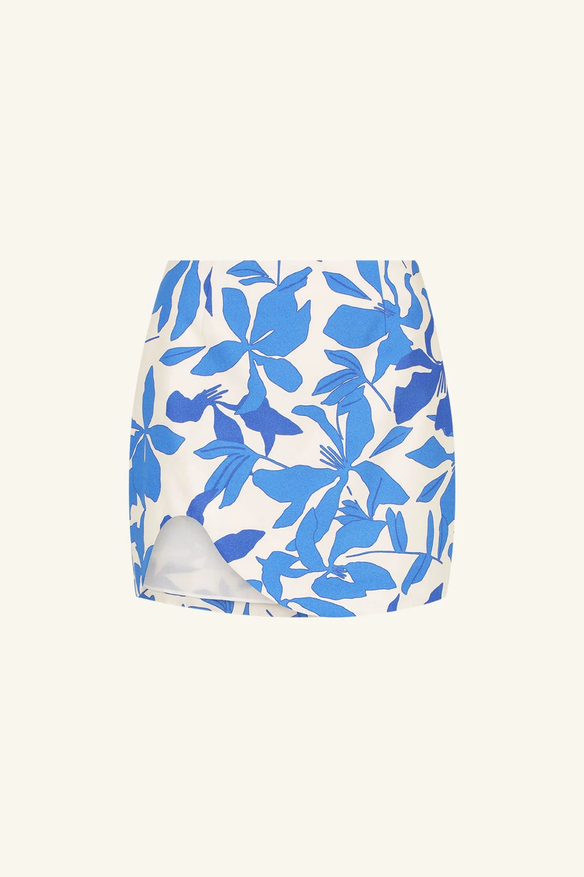 Bleue Asymmetrical Micro Mini Skirt