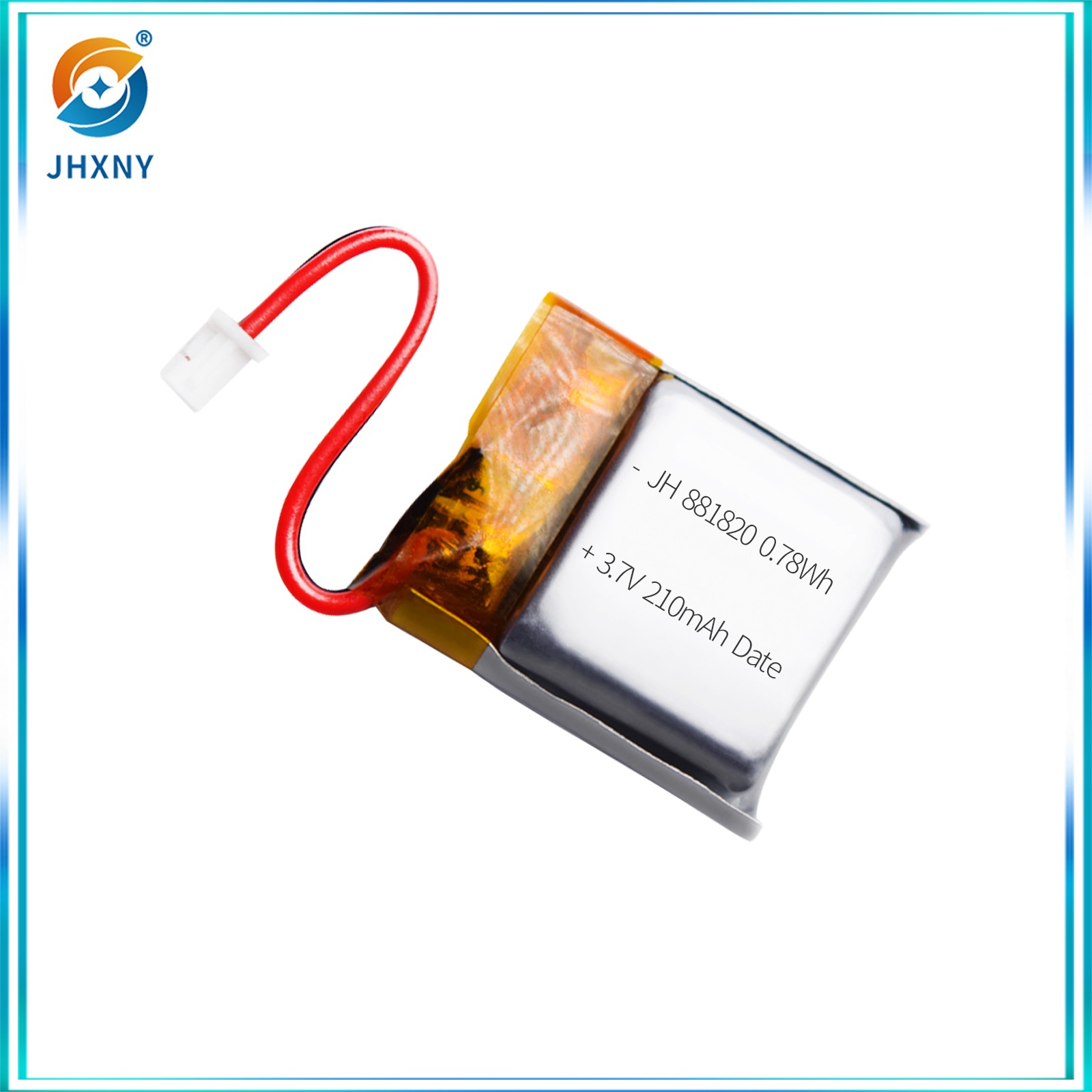 JH881820 3.7v210mah batterie au lithium polymère télécommande de souris sans fil verrouillage d’empreintes digitales jouet lumineux bâton lumineux cloche visuelle moustique lampe