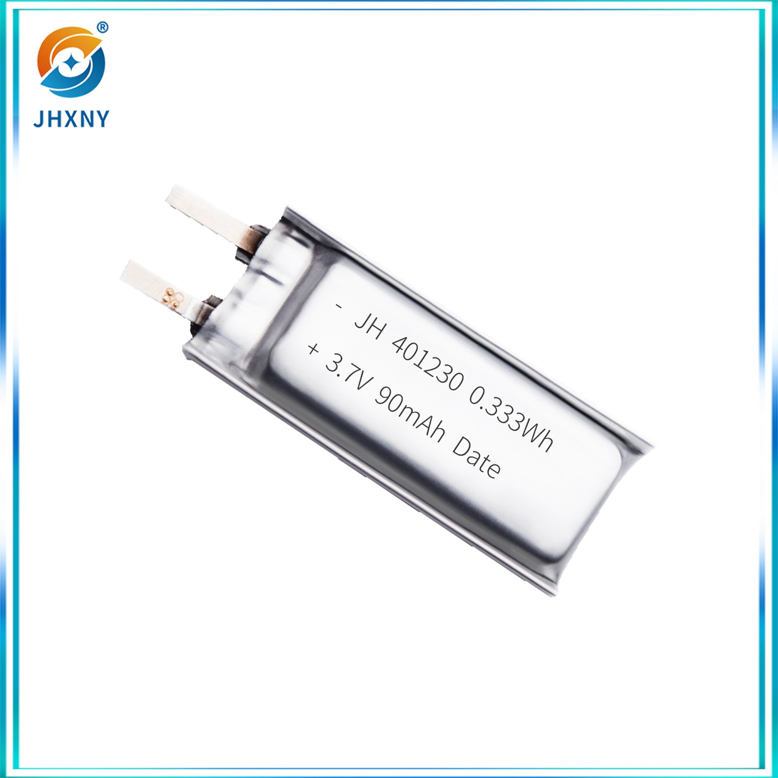 JH401230 3.7V90mAh polymer lithium battery anti-loss device Wireless mouse glow stick doorbell nightlight Smart bracelet Bluetooth headphone laser light