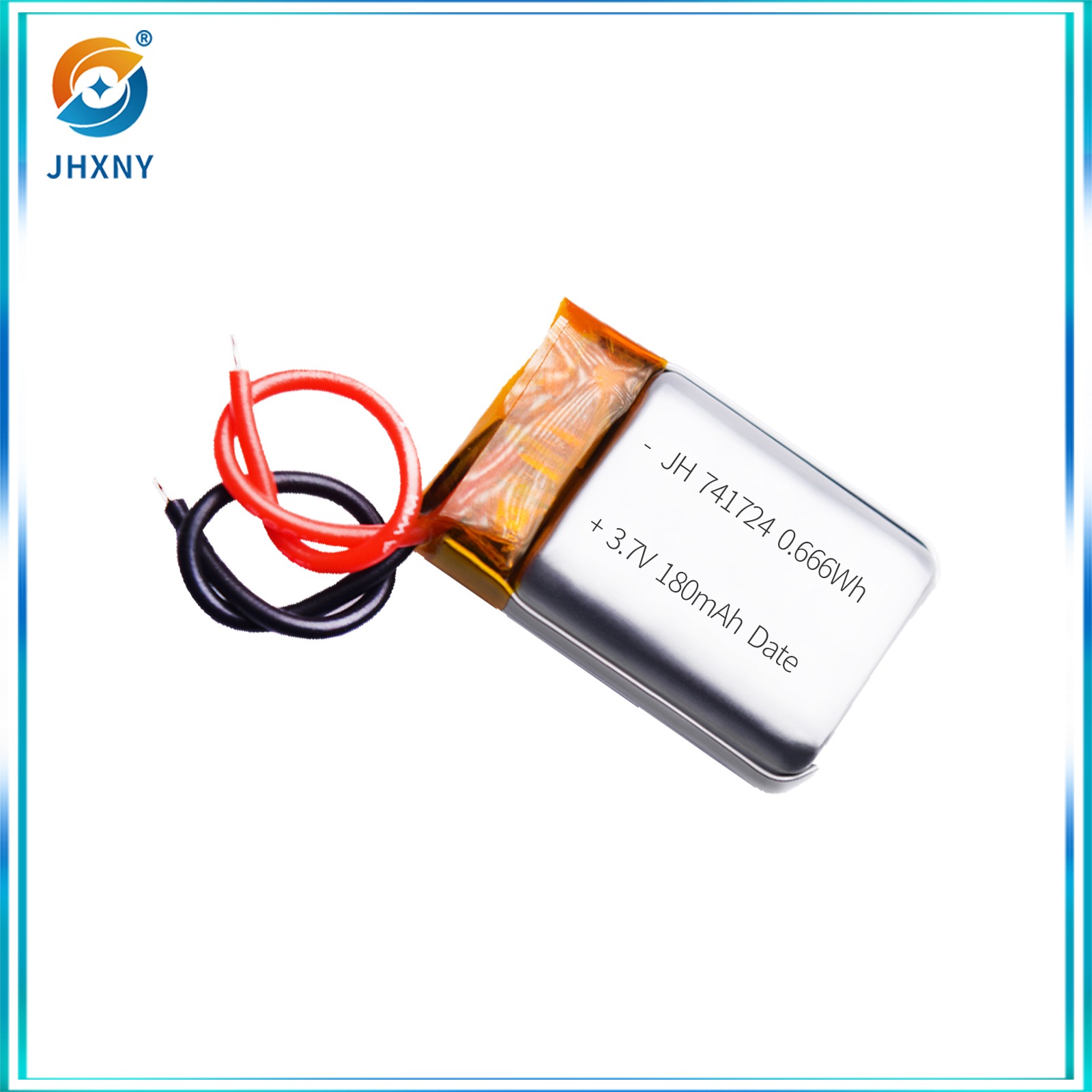 JH741724 3.7v180mah batterie au lithium polymère souris sans fil lampe de remplissage LED petite lumière de nuit sonnette visuelle blackhead instrument spray niveau