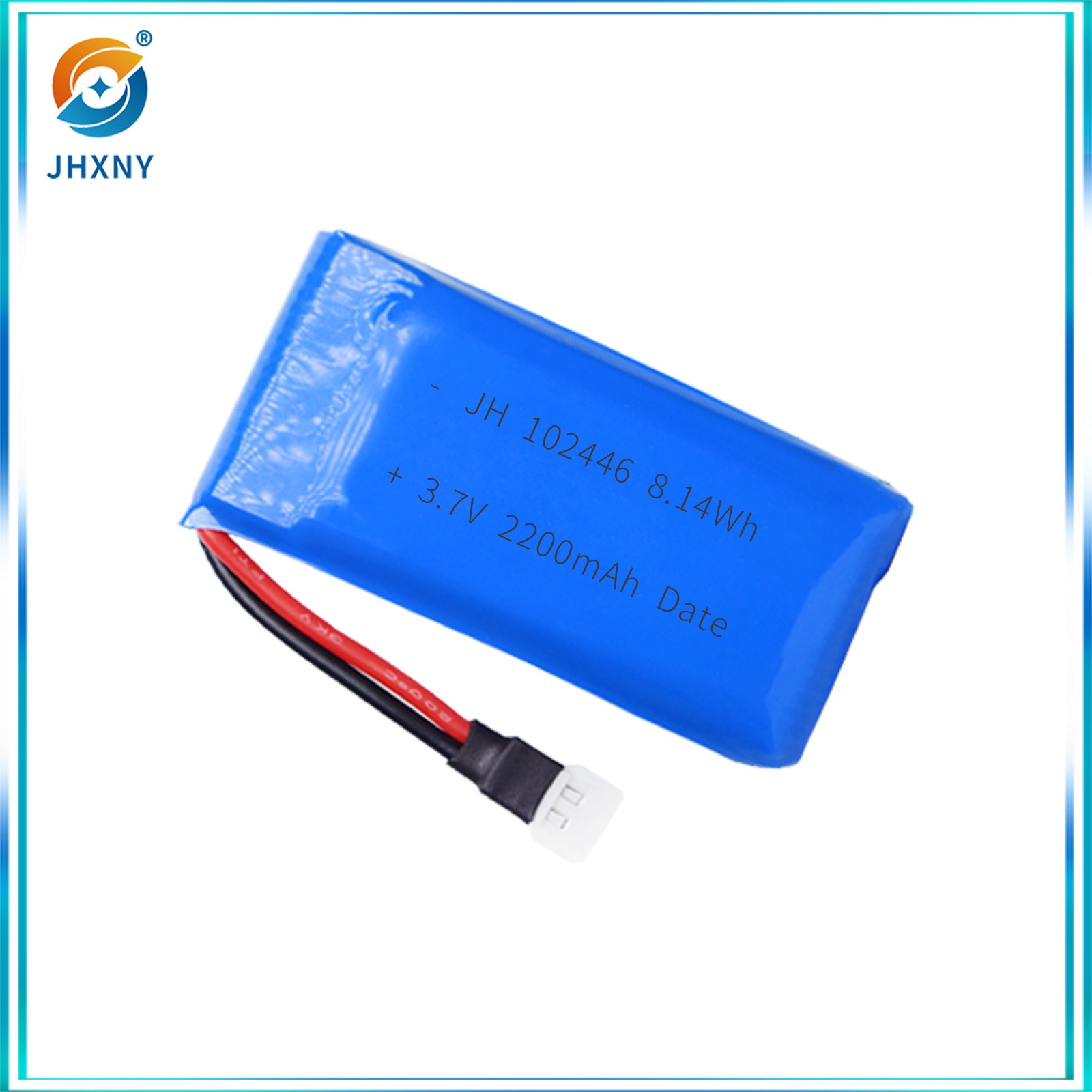 JH102446 3.7v2200mah batterie lithium polymère vibrateur tige de massage tige de jus grinder tire-bouteille tige à chaud pompe de remplissage aspirateur
