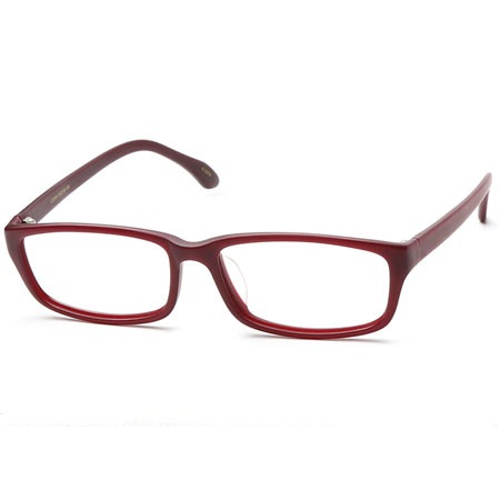 深红色长方形光学眼镜 P600073