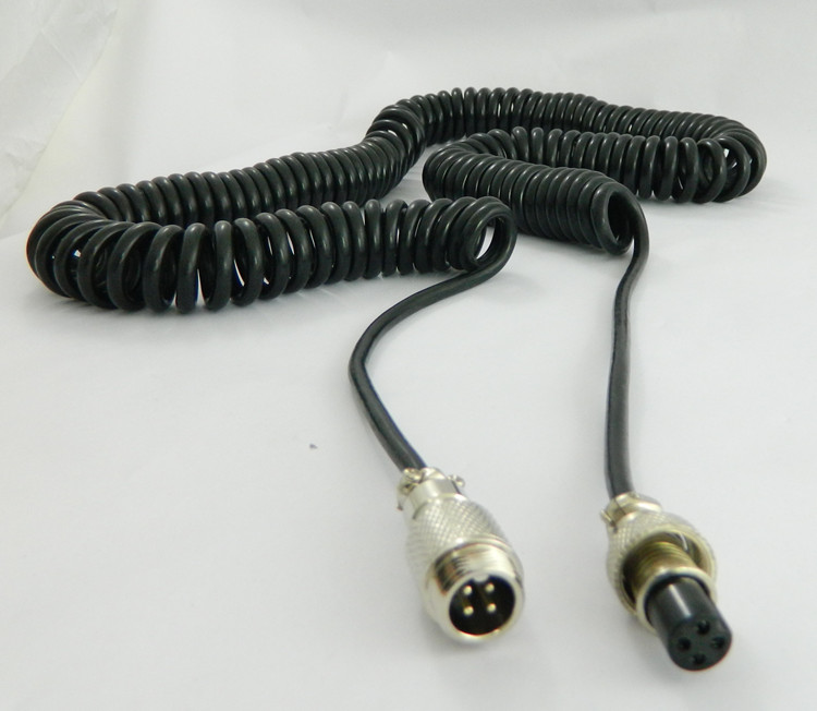 10M spring cable8 car monitoring line 4Pin aviation head plug line audio and video power extension cord MDVR