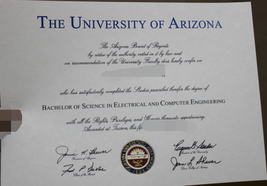 美国亚利桑那大学毕业证样本图片购买