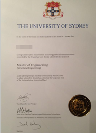 澳洲悉尼大学文凭样本图片购买