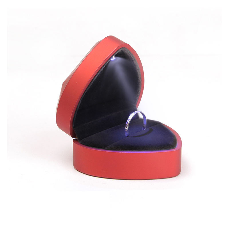 Heart Shape LED Light Jewelry Box (model: JB-10)
