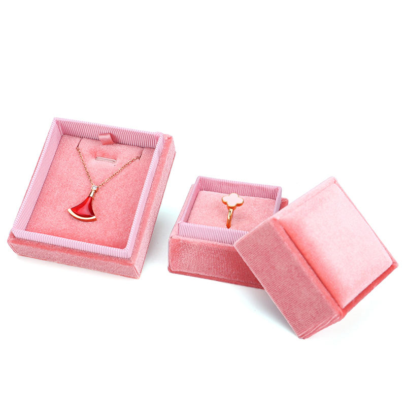 Right Angle Velvet Cloth Jewelry Box (model: JB-32)