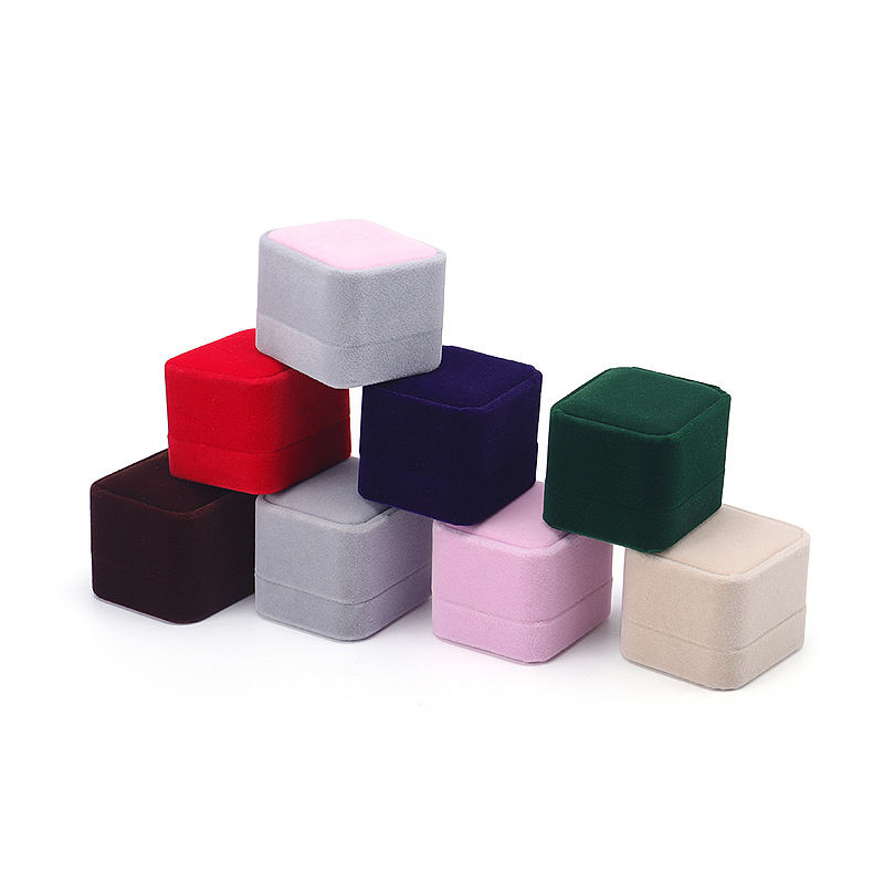 Round Angle Velvet Cloth Jewelry Box (model: JB-33)