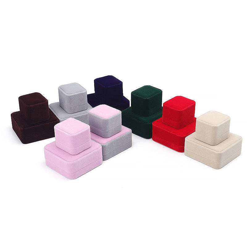Round Angle Velvet Cloth Jewelry Box (model: JB-33)