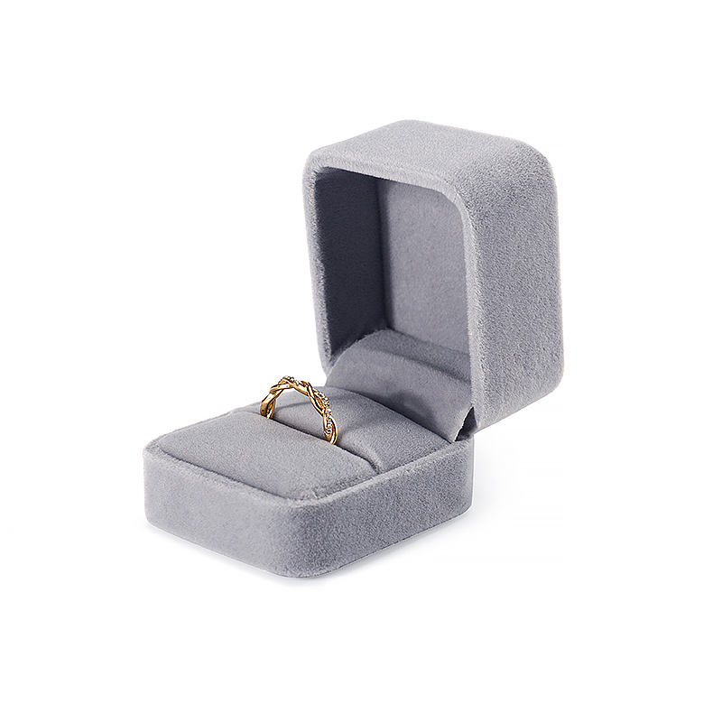 Round Angle Velvet Cloth Jewelry Box (model: JB-33)