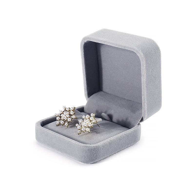 Round Angle Velvet Cloth Jewelry Box (model: JB-33)