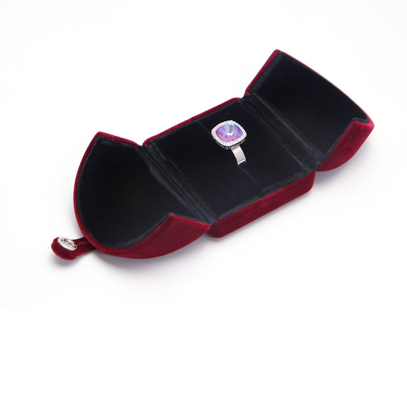 Double Open Velvet Cloth Jewelry Box  (model: JB-34)