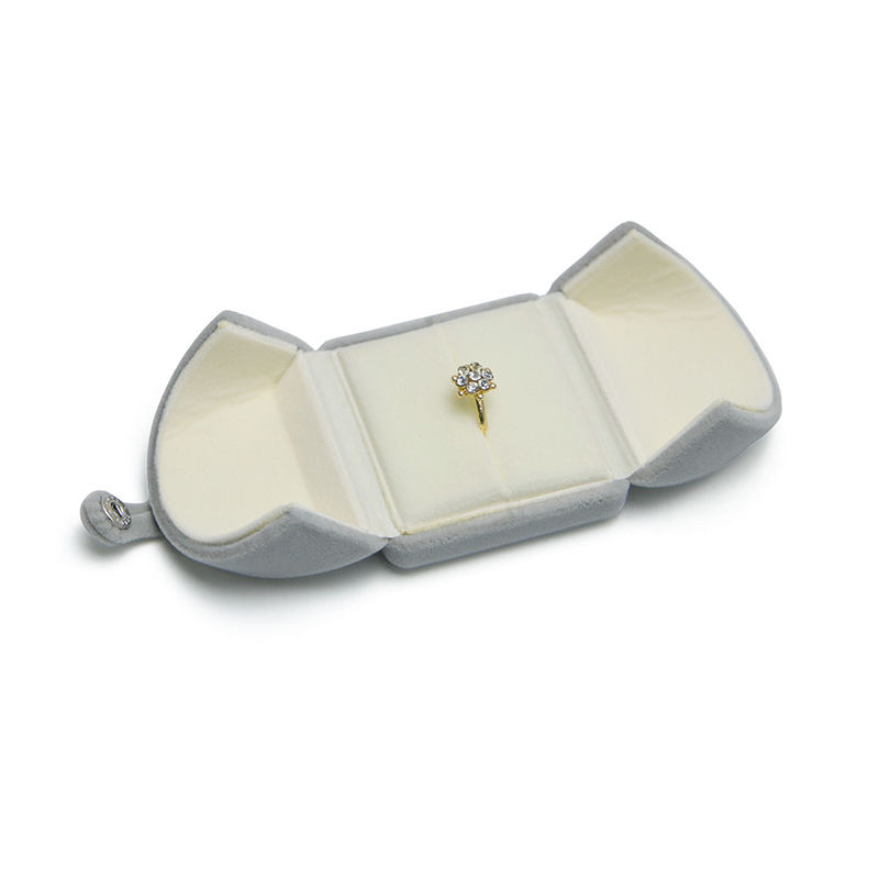 Double Open Velvet Cloth Jewelry Box  (model: JB-34)