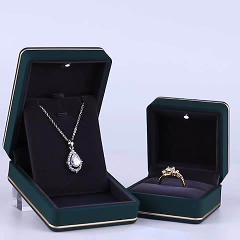 Round Angle LED Light Jewelry Box  (model: JB-45)