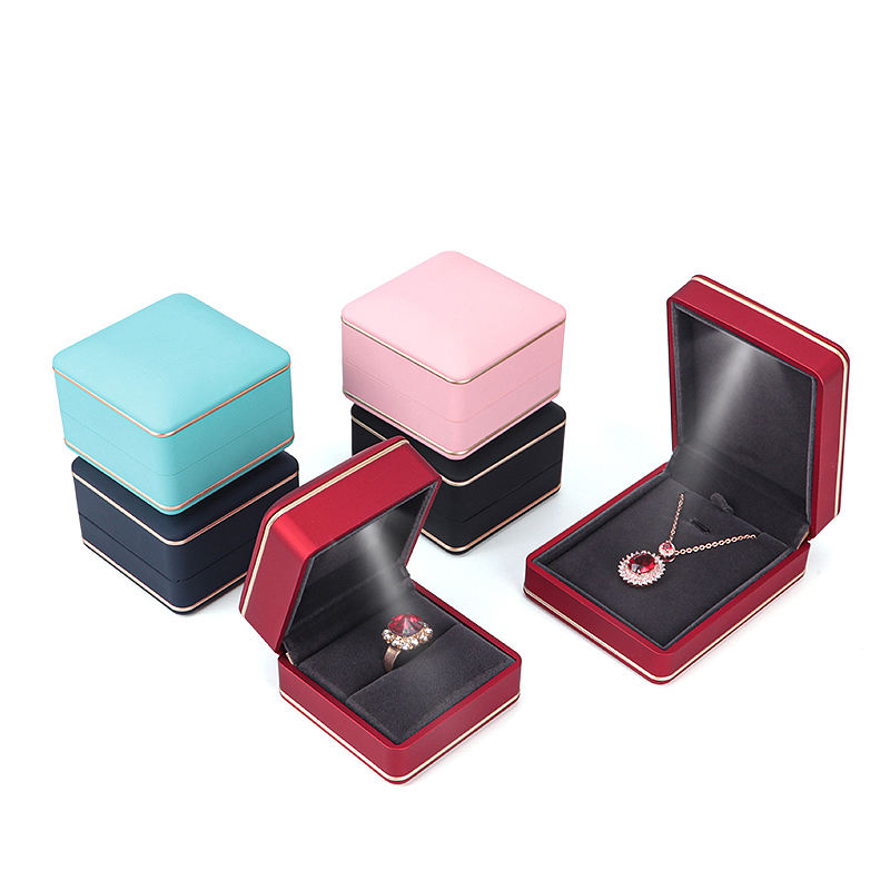 Round Angle LED Light Jewelry Box  (model: JB-45)
