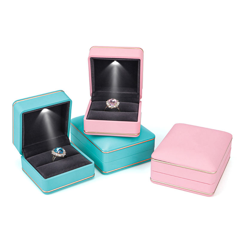 Round Angle LED Light Jewelry Box  (model: JB-45)